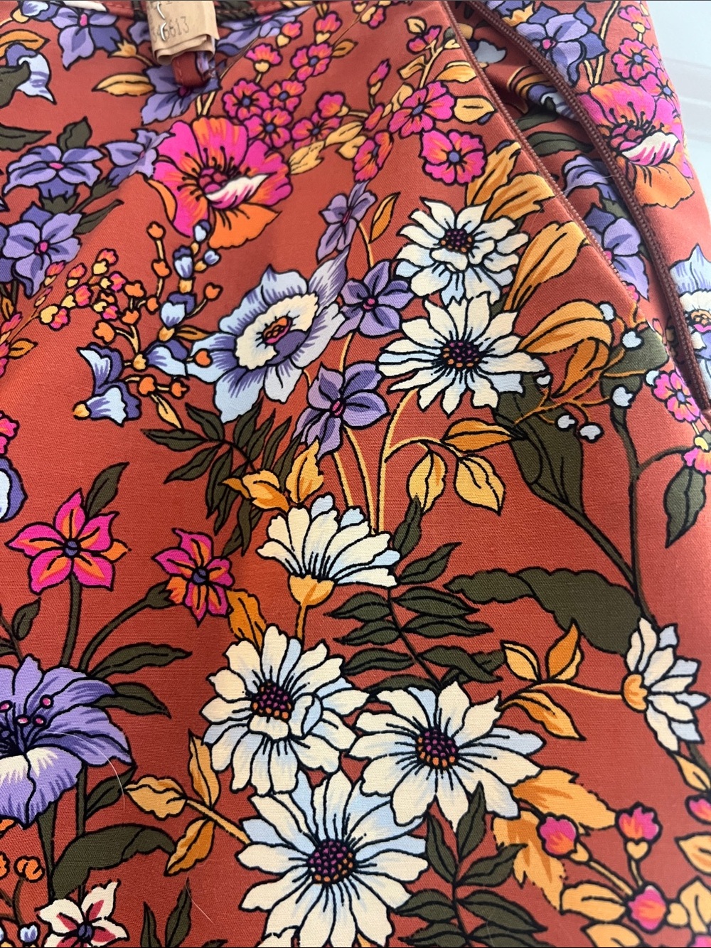 Anthropologie Maeve Floral Wide-Leg Pants with Multicolor Blooms - Picture 2 of 7
